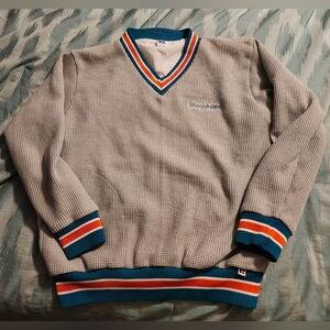Miami Dolphins Russell NFL‎ Pullover  Sweater Winter Jumper Men's Size Medium